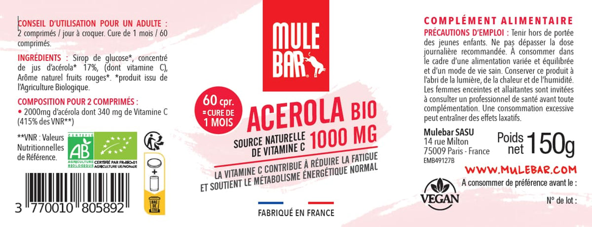 Acérola bio vitamine C