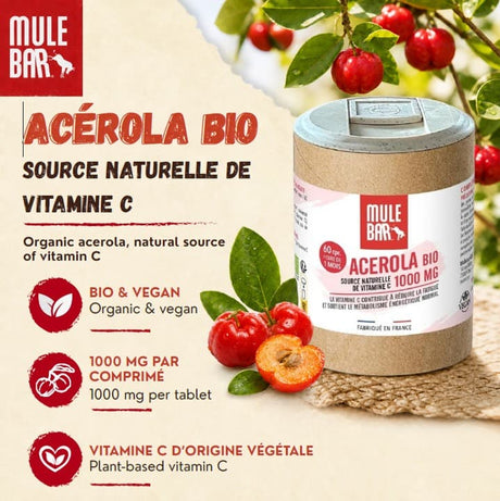 Qualités Acérola 1000mg Mulebar