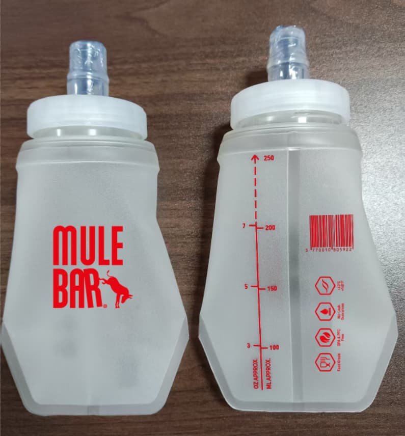 Gourde 250ml en silicone pour Trail running marathon