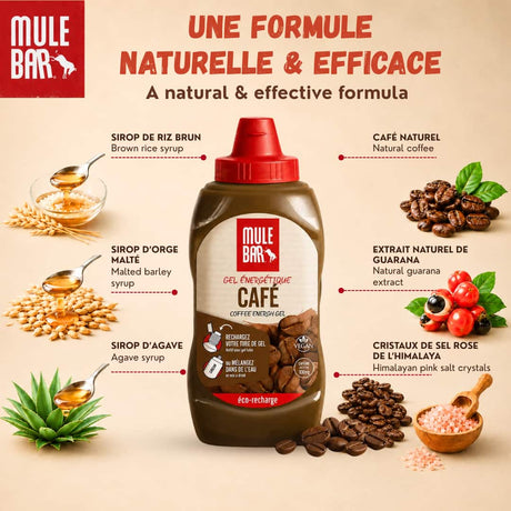 Ingrédients écorecharge mulebar gel café 444g