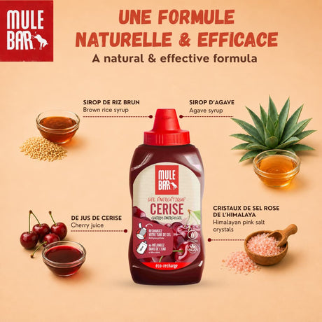Ingrédients écorecharge mulebar gel cerise 444g