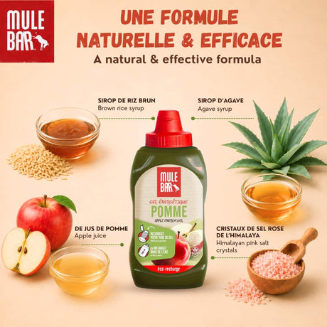 Ingrédients écorecharge mulebar gel pomme 444g