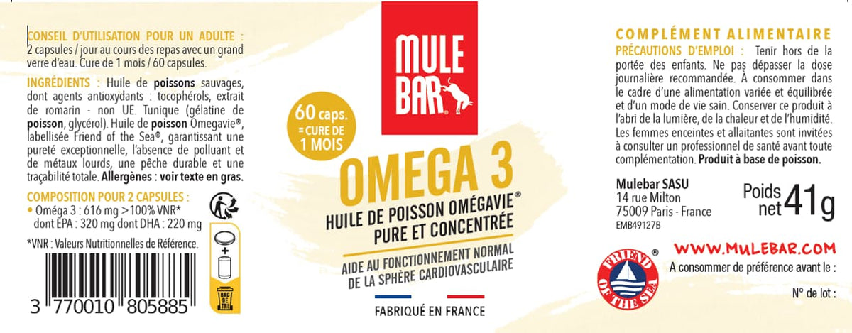Oméga-3 huile de poisson Omegavie®