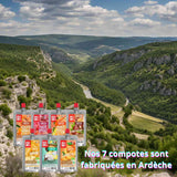 Publicité gamme 7 compotes energetiques Mulebar 65g 