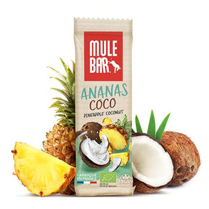 Barre énergétique bio et vegan Mulebar 40g / Ananas Coco baies de Goji