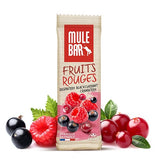 Barre énergétique vegan Mulebar Framboise Cassis Canneberges