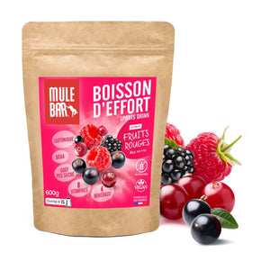 Boisson de l'effort Mulebar fruits rouges 40g dose unitaire