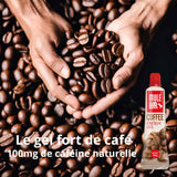 Publicité gel énergétique caféiné vegan Mulebar café 37g